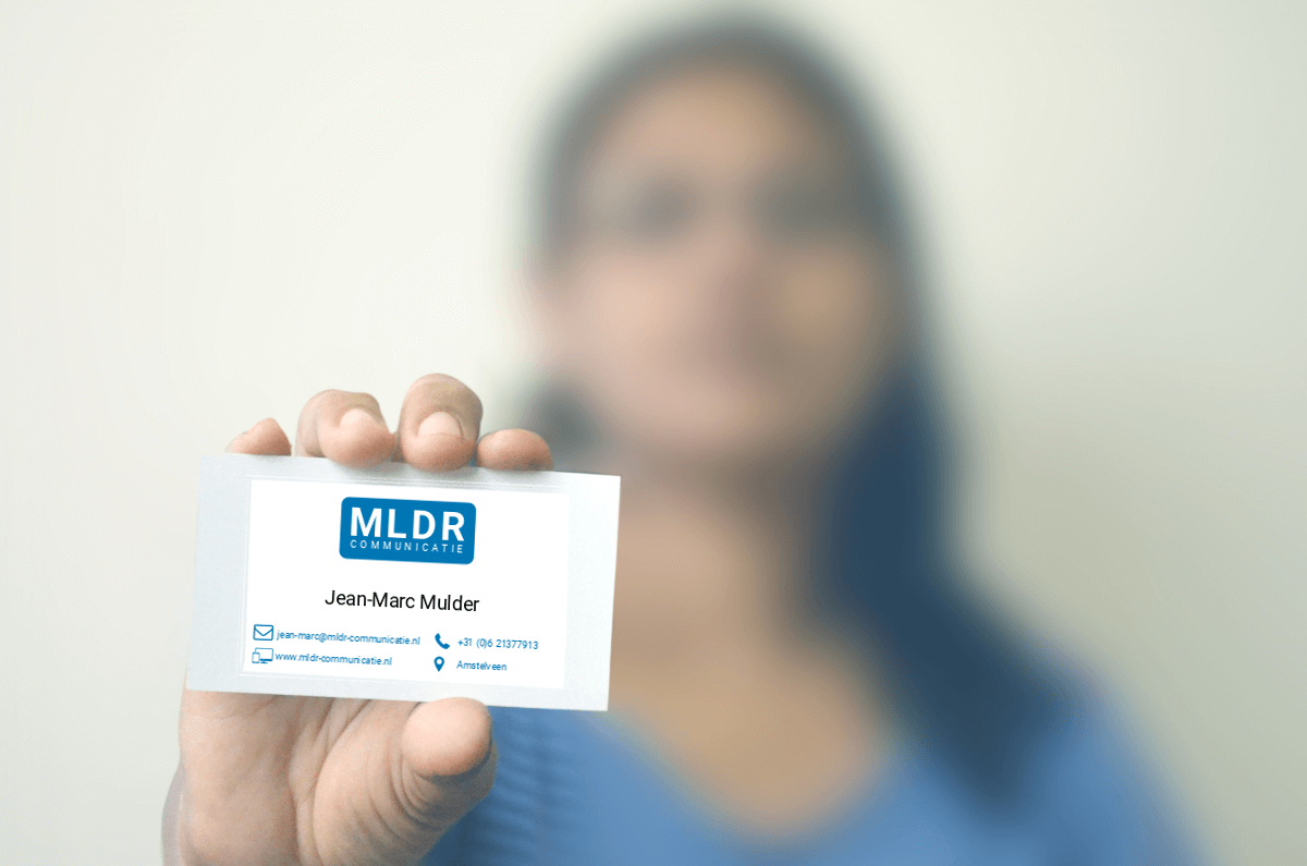 designerpics woman holding card mldr communicatie