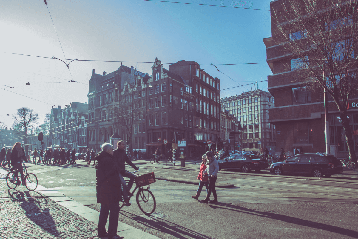 life of pix street people tramway bikes amsterdam